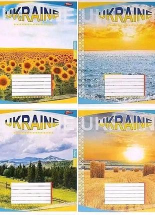 Зошити на 18 аркушів,клітинка,10 шт в наборі