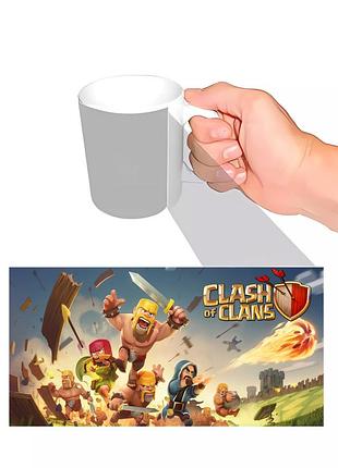 Чашка с принтом clash of clans