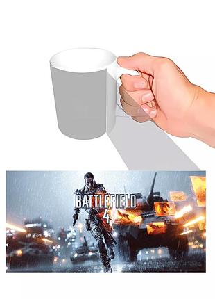 Чашка з принтом batlefield 4