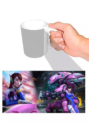 Чашка з принтом overwatch