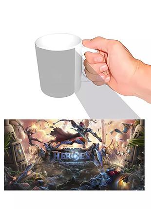 Чашка з принтом heroes of the storm