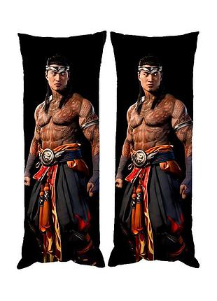 Подушка дакимакура лю кан mortal kombat декоративная ростовая подушка для обнимания
