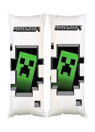 Подушка дакимакура майнкрафт minecraft декоративная ростовая подушка для обнимания двухсторонняя 50х170