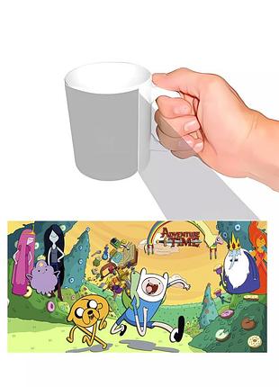 Чашка з принтом adventure time