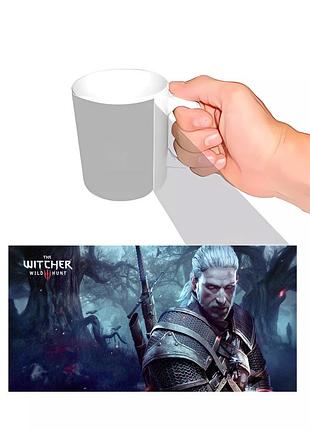 Чашка з принтом witcher