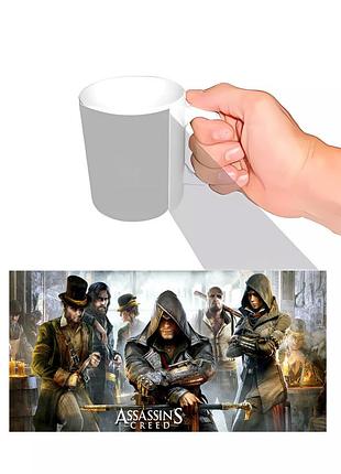 Чашка з принтом assassins creed