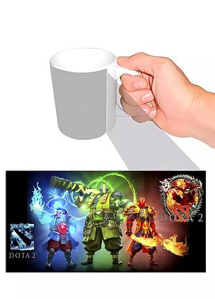 Чашка с принтом dota 2
