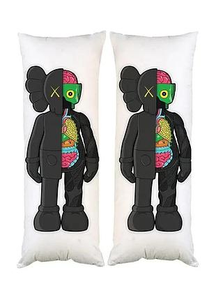 Подушка дакимакура kaws декоративная ростовая подушка для обнимания 60х200