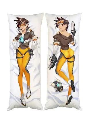Подушка дакімакура трейсер овервотч overwatch декоративна ростова подушка для обіймання