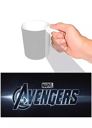 Чашка с принтом avengers