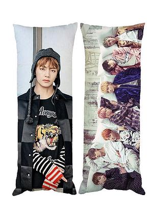 Подушка дакімакура k-pop bts кім те хен декоративна ростова подушка для обіймання 50х150