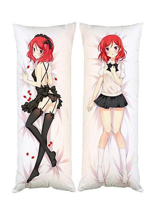Подушка для обнимания дакимакура маки нишикино love live двухсторонняя ростовая антистресс 60х180