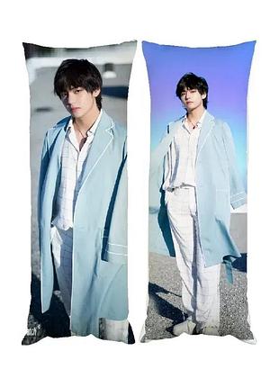 Подушка дакімакура k-pop bts кім тхе хен декоративна ростова подушка для обіймання 50х150