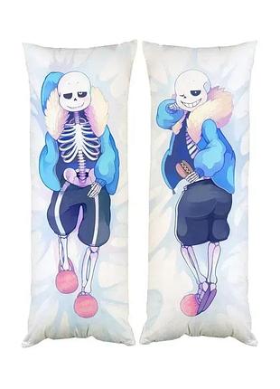 Подушка дакимакура санс андререйл undertale декоративная партовая подушка для обнимания 60х200