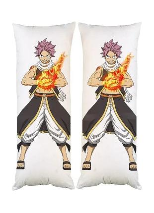 Подушка дакимакура нацу хвост феи fairy tail декоративная ростовая подушка для обнимания