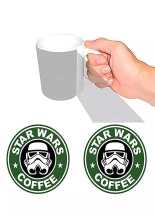 Чашка з принтом star wars coffee