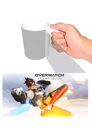 Чашка з принтом overwatch