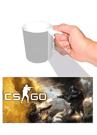 Чашка з принтом cs go