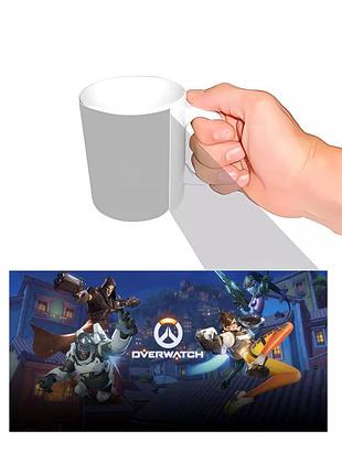 Чашка с принтом overwatch