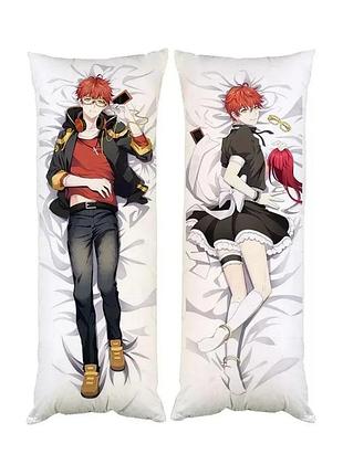 Подушка дакімакура сеон чхве невідомий mystic messenger декоративна ростова подушка для обіймання двостороння
