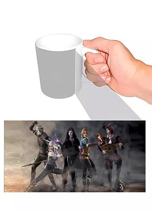 Чашка з принтом witcher