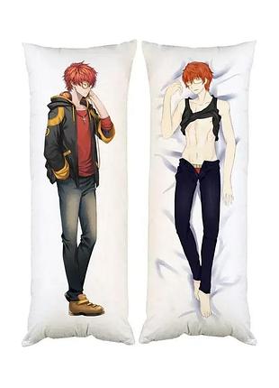 Подушка дакимакура сеон чхве 707 mystic messenger декоративная ростовая подушка для обнимания двусторонняя 60х200