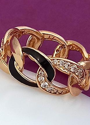 Колечко жіноче медзолото xuping 18k. р 17.
