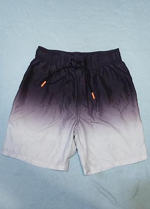 Пляжные шорты-плавки primark омбре 134-140р 8287 б