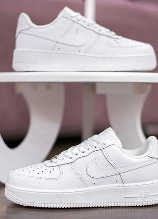 Nike air force 1 mid жіночі білі кросівки 37 (23,5 см) — стильне спортивне взуття