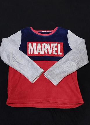 Теплая плюшевая флисовая кофта marvel (primark) 8283 б