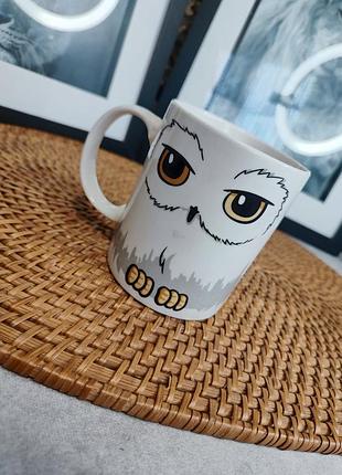 Чашка гаррі поттер «сова гедвіґа / букля» (harry potter hedwig mug) paladone.  оригінал
