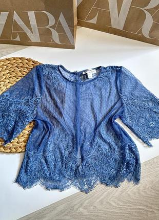 Мереживна блуза h&m loves coachella