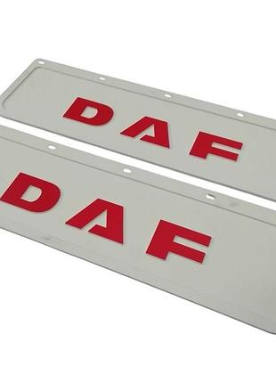 Брызговики резина белые daf 600х180 2шт