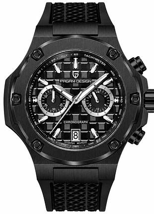 Наручний годинник pagani design pd-ys032 black-black-black rubber