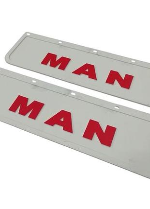 Бризковики man передні 600х180 білий 2шт