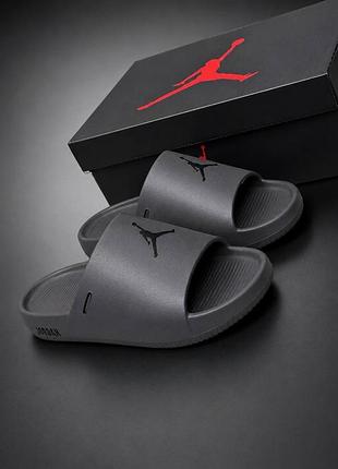 Чоловічі шльопанці jordan franchise slide сірі легкі літні 40–46