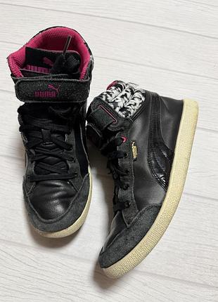 Хайтопи пума, puma  ikaz mid strap blur trainers 359069 01