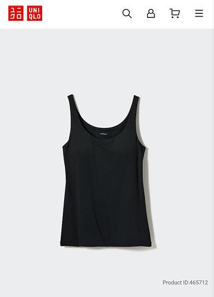 Майка топ с бра uniqlo