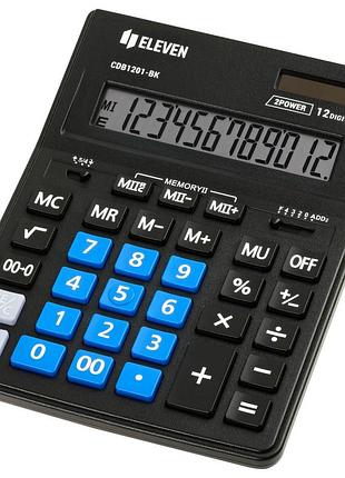 Калькулятор бухгалтерский eleven cdb1201-bk/bl