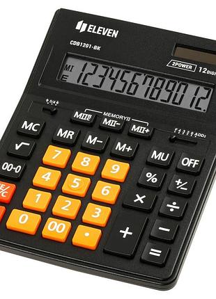 Калькулятор бухгалтерский eleven cdb1201-bk/or