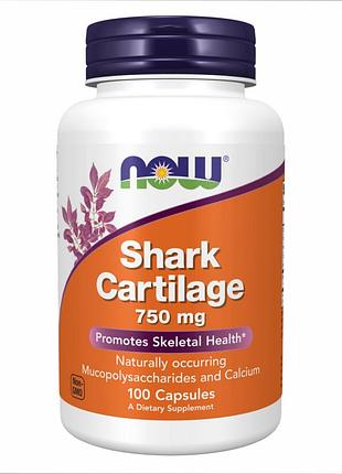 Хрящ акула shark cartilage 750mg - 100caps для здоровья суставов