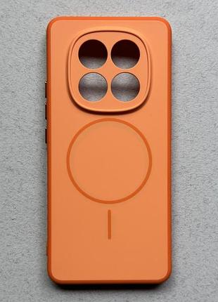 Xiaomi redmi note 15 4g чехол proove softline orange с magnetic ring оранжевый, с магнитами и беспроводной зарядкой