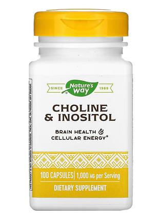 Холин и инозитол choline & inositol - 100 caps для поддержки нервной системы