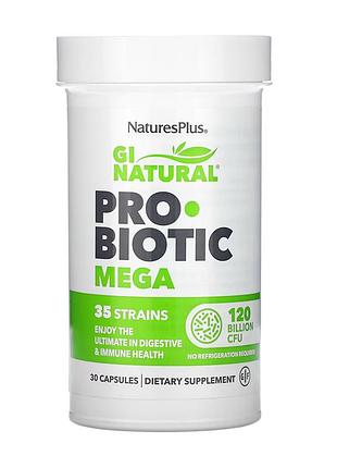 Пробіотик mega gi natural probiotic mega - 30 caps для покращення травлення