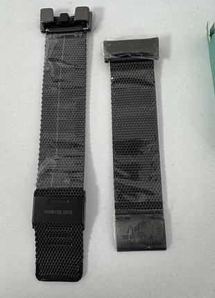 Металлический ремешок kogiio для fitbit charge 3 / charge 4 миланское плетение