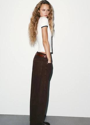 Джинси zara trf baggy barrel із середньою посадкою | 42 (xl) | нові