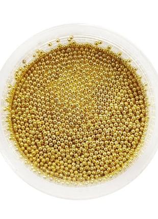 Бульонки для декорирования ногтей richcolor gold 0.6 мм, 4 г, цвет золото