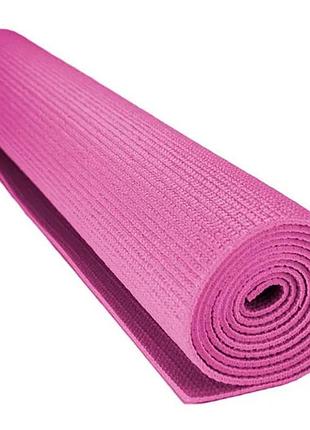 Power system fitness yoga mat 173x61x0.6 см, non-slip, eco-friendly, с ремешком