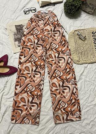 Джинси wide leg від bershka