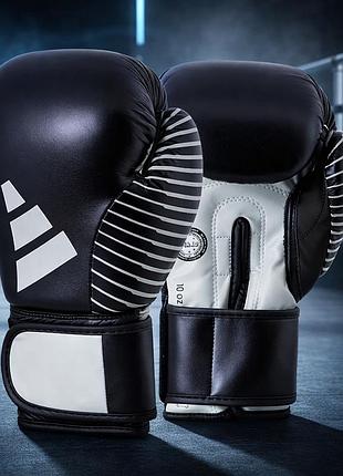 Рукавички з ліцензією adidas wako шкіряні для боксу та кікбоксингу застібка pu+латекс застібка velcro 8см adikbwkf200